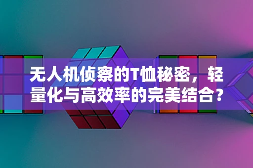 无人机侦察的T恤秘密，轻量化与高效率的完美结合？