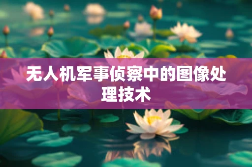 无人机军事侦察中的图像处理技术