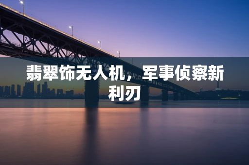翡翠饰无人机，军事侦察新利刃