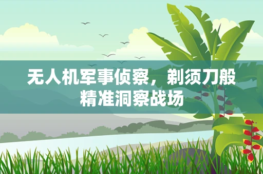 无人机军事侦察，剃须刀般精准洞察战场
