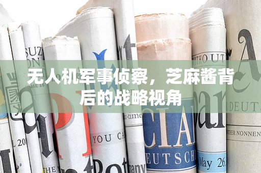 无人机军事侦察，芝麻酱背后的战略视角