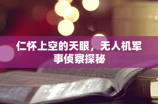 仁怀上空的天眼，无人机军事侦察探秘