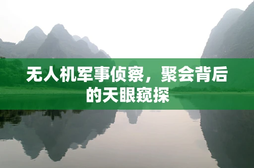 无人机军事侦察，聚会背后的天眼窥探