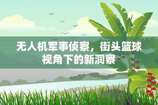 无人机军事侦察，街头篮球视角下的新洞察