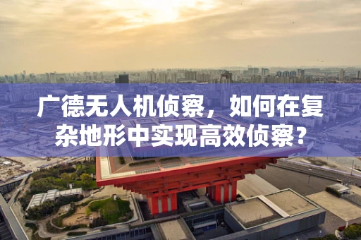 广德无人机侦察，如何在复杂地形中实现高效侦察？