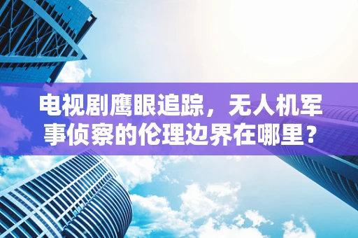 电视剧鹰眼追踪，无人机军事侦察的伦理边界在哪里？