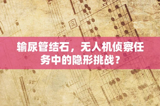 输尿管结石，无人机侦察任务中的隐形挑战？