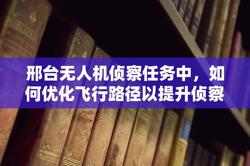 邢台无人机侦察任务中，如何优化飞行路径以提升侦察效率？