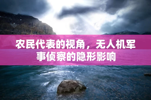 农民代表的视角，无人机军事侦察的隐形影响