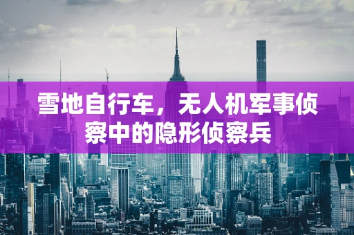 雪地自行车，无人机军事侦察中的隐形侦察兵