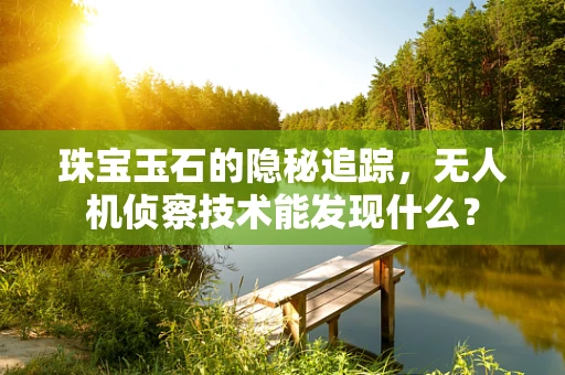 珠宝玉石的隐秘追踪，无人机侦察技术能发现什么？