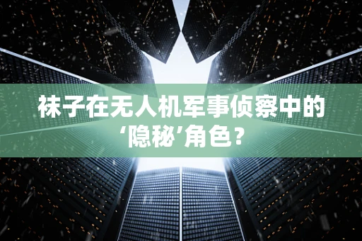 袜子在无人机军事侦察中的‘隐秘’角色？