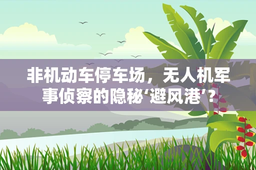 非机动车停车场，无人机军事侦察的隐秘‘避风港’？