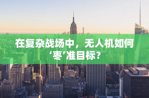 在复杂战场中，无人机如何‘枣’准目标？