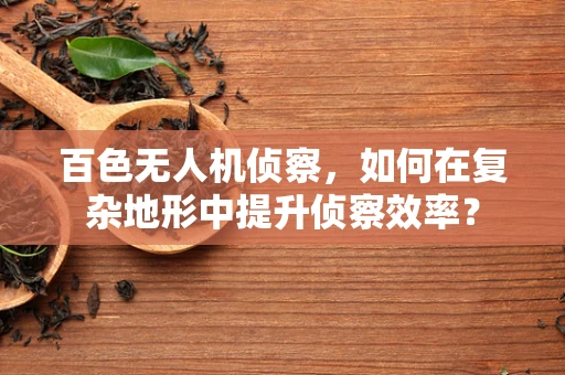 百色无人机侦察，如何在复杂地形中提升侦察效率？
