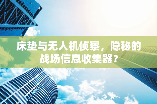 床垫与无人机侦察，隐秘的战场信息收集器？