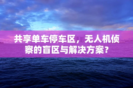 共享单车停车区，无人机侦察的盲区与解决方案？