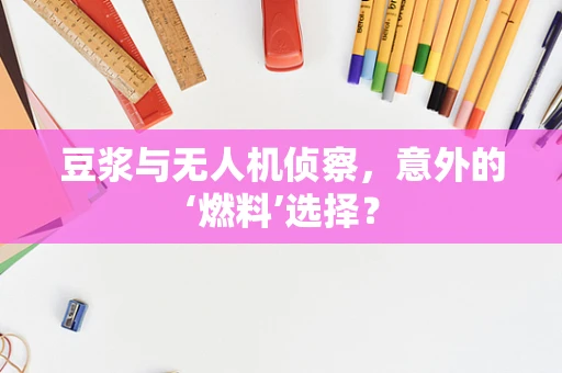 豆浆与无人机侦察，意外的‘燃料’选择？