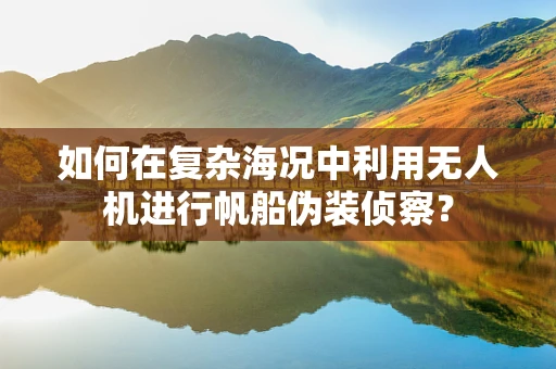 如何在复杂海况中利用无人机进行帆船伪装侦察？