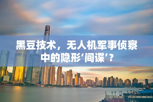 黑豆技术，无人机军事侦察中的隐形‘间谍’？