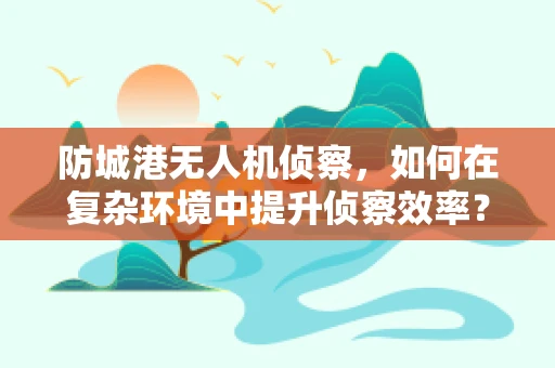 防城港无人机侦察，如何在复杂环境中提升侦察效率？