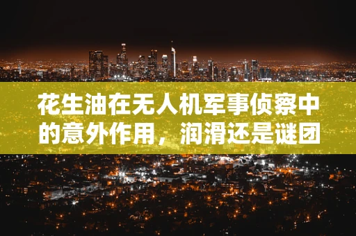 花生油在无人机军事侦察中的意外作用，润滑还是谜团？