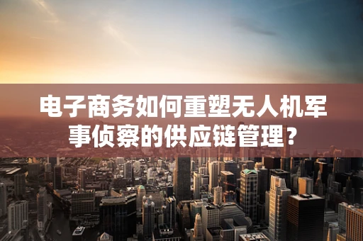 电子商务如何重塑无人机军事侦察的供应链管理？