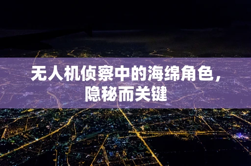无人机侦察中的海绵角色，隐秘而关键