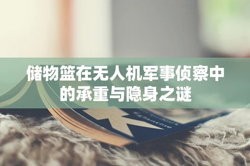 储物篮在无人机军事侦察中的承重与隐身之谜