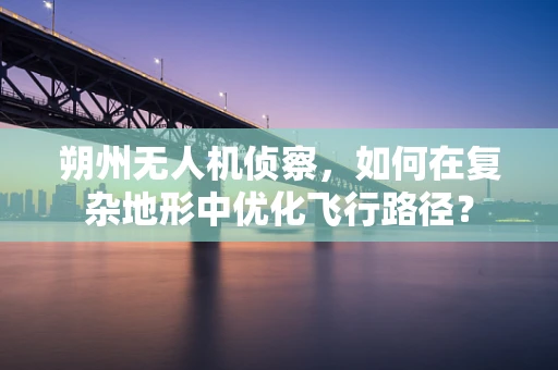 朔州无人机侦察，如何在复杂地形中优化飞行路径？
