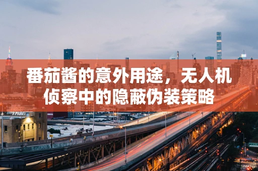 番茄酱的意外用途，无人机侦察中的隐蔽伪装策略