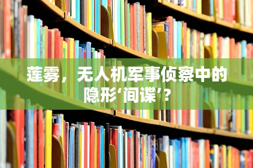 莲雾，无人机军事侦察中的隐形‘间谍’？
