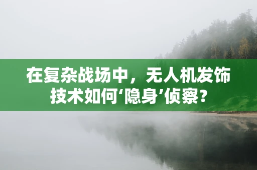 在复杂战场中，无人机发饰技术如何‘隐身’侦察？