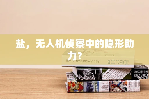 盐，无人机侦察中的隐形助力？