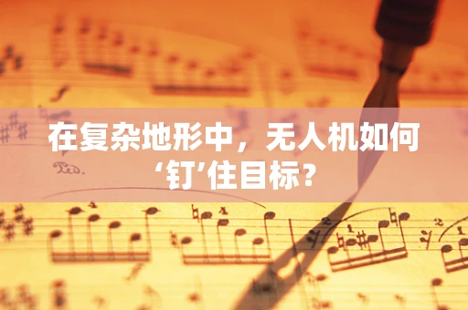 在复杂地形中，无人机如何‘钉’住目标？