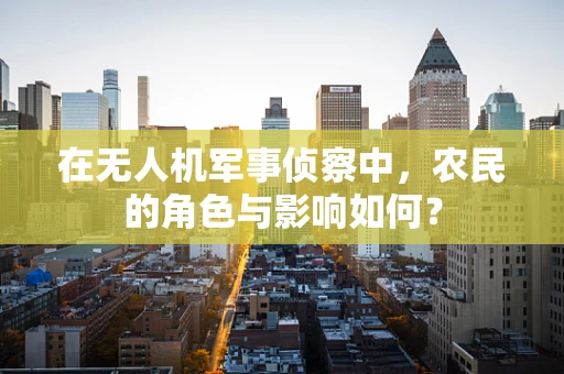 在无人机军事侦察中，农民的角色与影响如何？