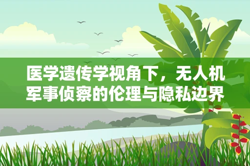 医学遗传学视角下，无人机军事侦察的伦理与隐私边界何在？
