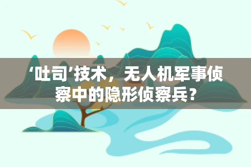 ‘吐司’技术，无人机军事侦察中的隐形侦察兵？