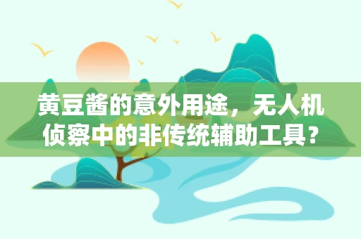 黄豆酱的意外用途，无人机侦察中的非传统辅助工具？