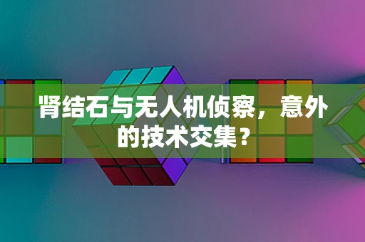 肾结石与无人机侦察，意外的技术交集？