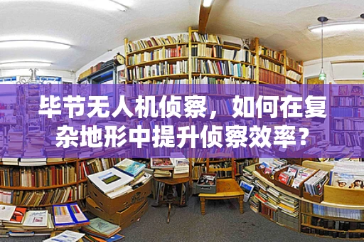 毕节无人机侦察，如何在复杂地形中提升侦察效率？
