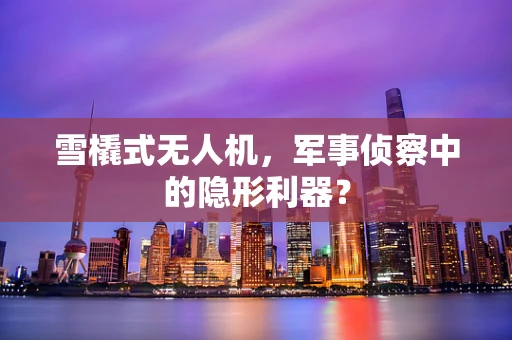 雪橇式无人机，军事侦察中的隐形利器？