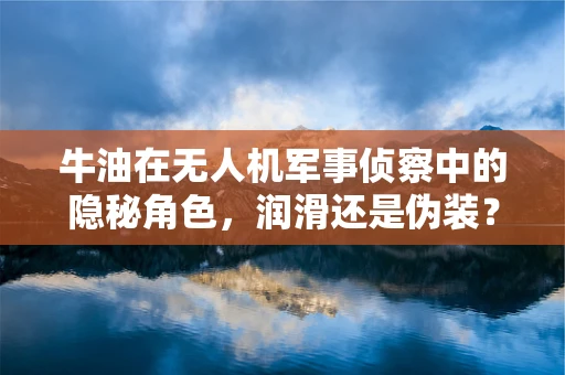 牛油在无人机军事侦察中的隐秘角色，润滑还是伪装？