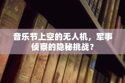 音乐节上空的无人机，军事侦察的隐秘挑战？