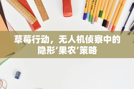 草莓行动，无人机侦察中的隐形‘果农’策略