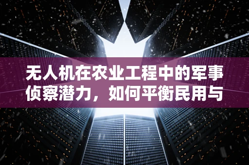 无人机在农业工程中的军事侦察潜力，如何平衡民用与安全？