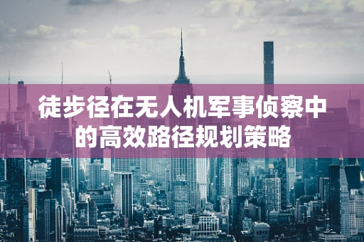徒步径在无人机军事侦察中的高效路径规划策略