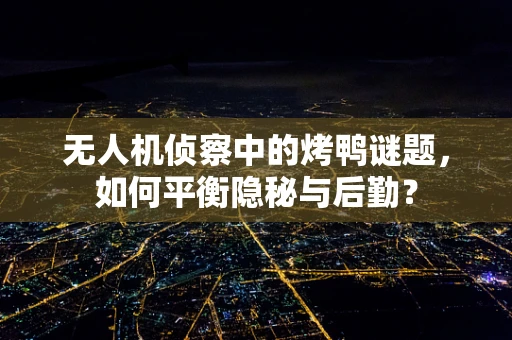 无人机侦察中的烤鸭谜题，如何平衡隐秘与后勤？