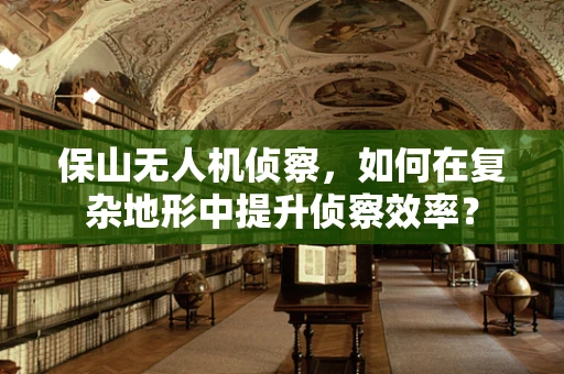 保山无人机侦察，如何在复杂地形中提升侦察效率？
