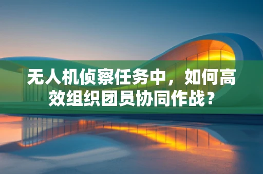 无人机侦察任务中，如何高效组织团员协同作战？